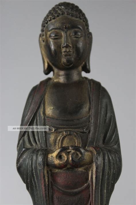 Amitabha Buddha Statue Bronze Skulptur Tibet Asiatika Asien Figur China