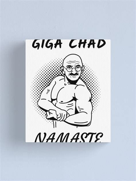 "Giga Chad Face, Namaste (Giga Chad Meme)" Canvas Print for Sale by ...