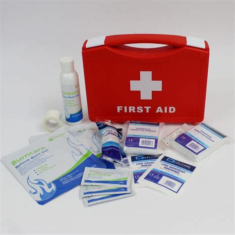 Compact Burns First Aid Kit In Red Box Advantage First Aid