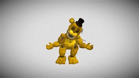 Fnaf Ar Withered Golden Freddy Download Free 3d Model By Frostbear Porn Sex Picture