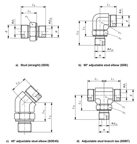 Orfs Stud Fittings Size Chart Iso Sae J Knowledge Ever