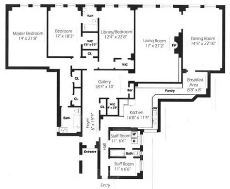 33 East 70th Street 4C New York NY 10021 Sales Floorplans