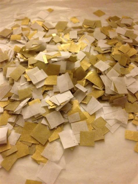 Biodegradable Confetti Wedding Confetti White And Metallic Gold