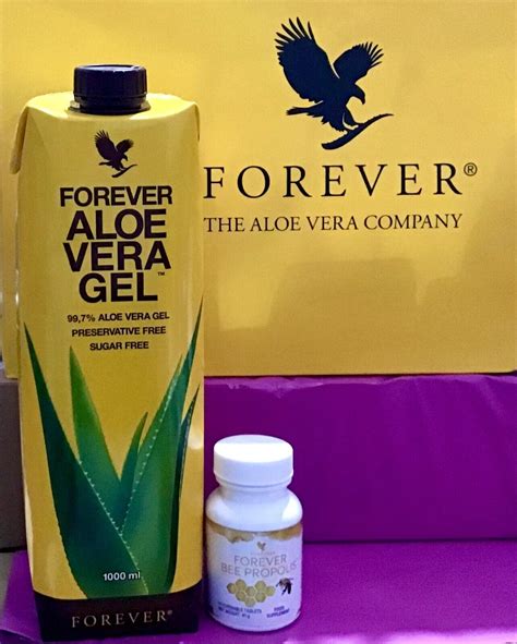 New 1 Forever Aloe Vera Gel 1l 1 Bee Propolis Tab Healthy Stomach Skin