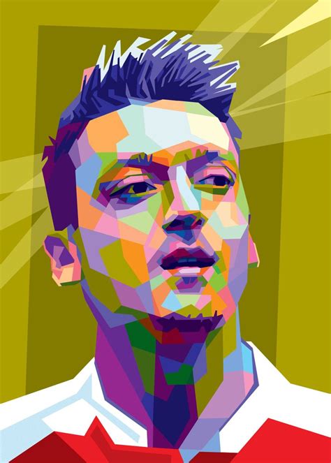 MESUT OZIL Poster Picture Metal Print Paint By Irham Achyar Displate