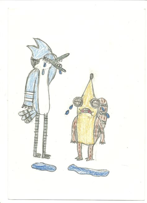 Mordecai And Rigby Crying By Kinokoquetzal On Deviantart