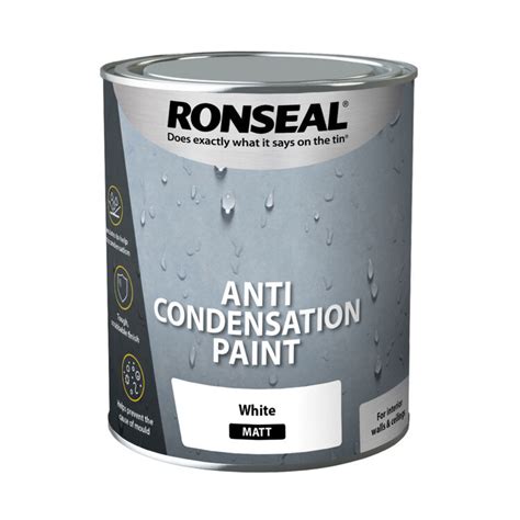 Ronseal Anti Condensation Paint White Matt 750ml Only £21 99