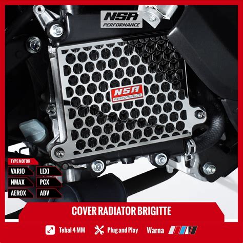 Jual Cover Radiator All Nmax Aerox Vario 125 150 160 Pcx 160 150 Lexi Brigitte Nsa Tutup