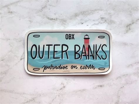 The Og Obx License Plate Sticker Original Creator Waterproof Sticker