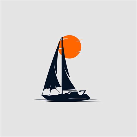 Sailing Ship Logo Design Template Vector Art At Vecteezy