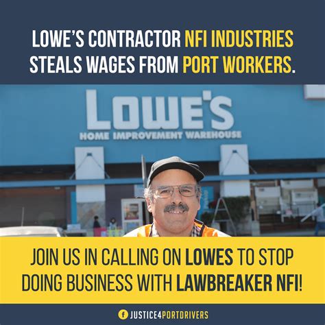 Lowe’s: Stop Doing Business with NFI - Action Network