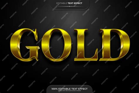 Premium Vector Gold 3d Editable Text Effect Vector Illustration