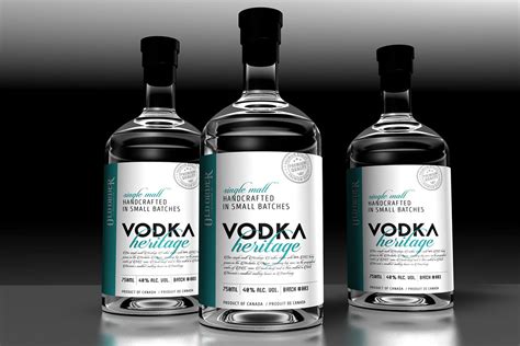 Label Design Vancouver Vodka Label Design On Behance