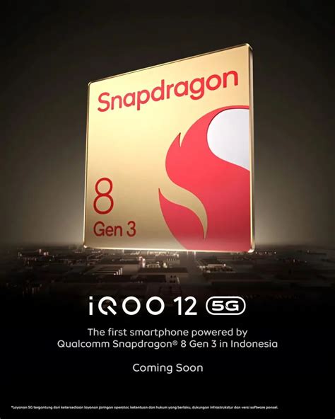 Baru Saja Debut IQOO 12 Siap Jadi Ponsel Perdana Snapdragon 8 Gen 3 Di