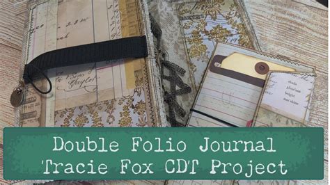 Vintage Memories Double Folio Junk Journal Cdt Project For Tracie Fox