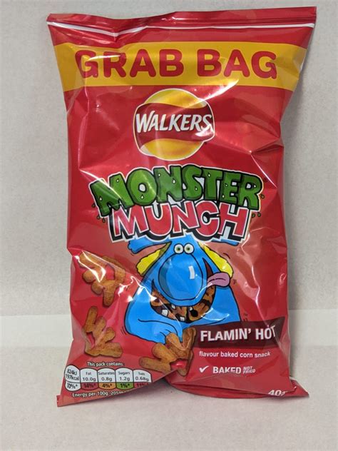 Monster Munch Flamin Hot Crisps Syds Pies