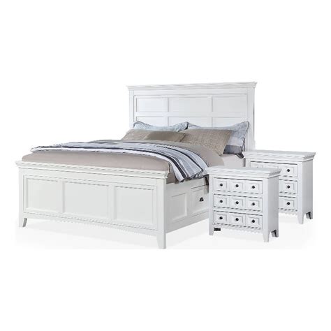 Furniture Of America Ender Pc White Wood Bedroom Set Twin