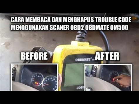 Cara Membaca Dan Menghapus Trouble Code S Menggunakan Scaner Obd