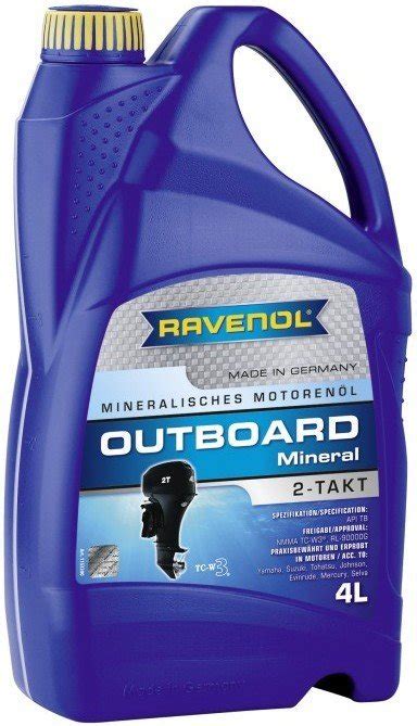 Motorový olej Ravenol Outboardoel Mineral 2T 4L Autodíly PEMA