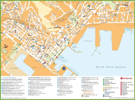 La Spezia tourist map