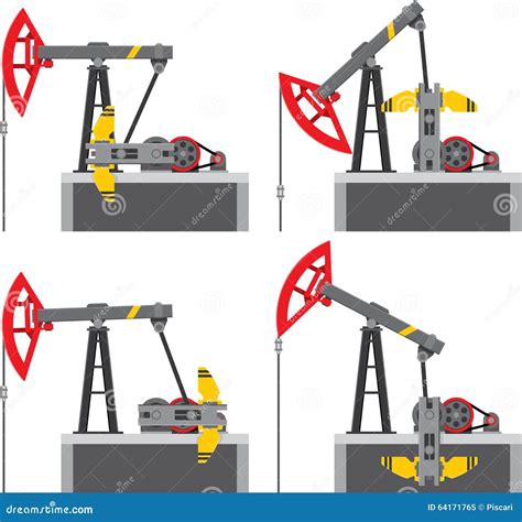 Oil pump stock vector. Illustration of crane, gasoline - 64171765