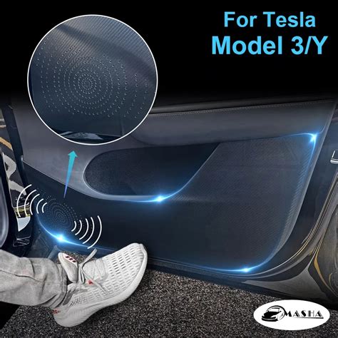 Car Door Anti Kick Pad Protection Film Protector Stickers For Tesla