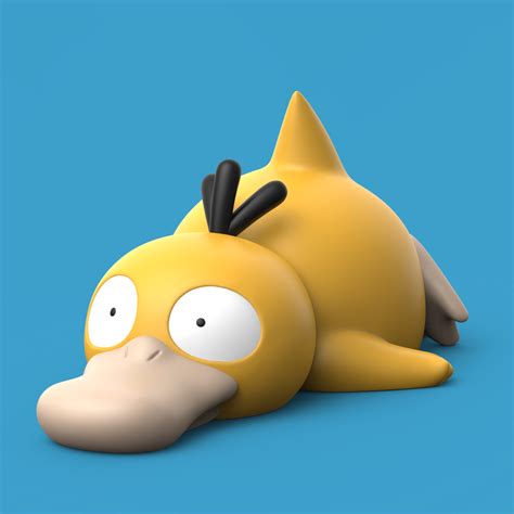 Stl Datei Pokemon Psyduck Schlafend D Druckbares Modell Zum