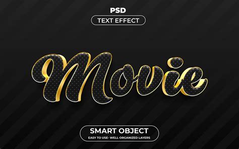 Movie 3d Editable Psd Text Effect Style Graphic By Mdjahidul99519