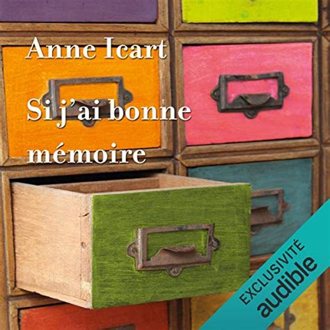 Amazon Si j ai bonne mémoire Audible Audio Edition Anne Icart