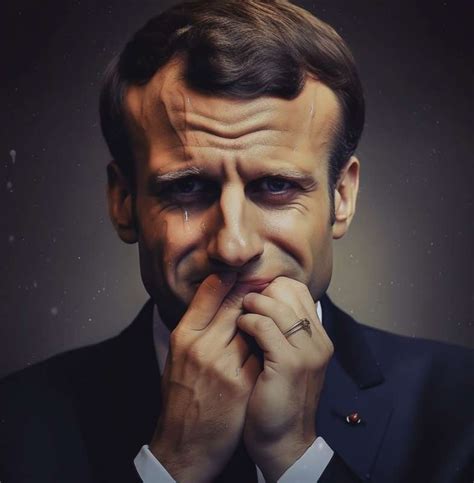 Emmanuel Macron Piange Immagine Creata Con L Intelligenza Artificiale