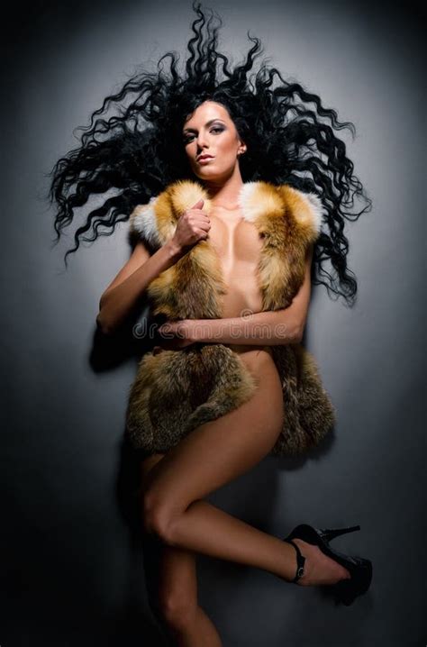 Brunette Atractivo Magnífico Imagen de archivo Imagen de talones gente