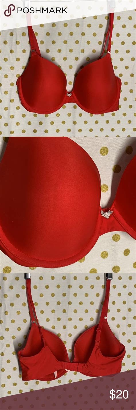 Victoria S Secret Red Demi Bra Underwire Size 34dd Demi Bra Underwire Bra Bra