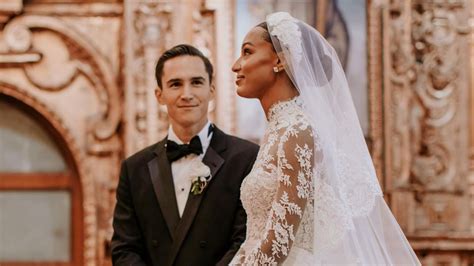 Jasmine Tookes Ties The Knot In A Grace Kelly Inspired Gown By Zuhair