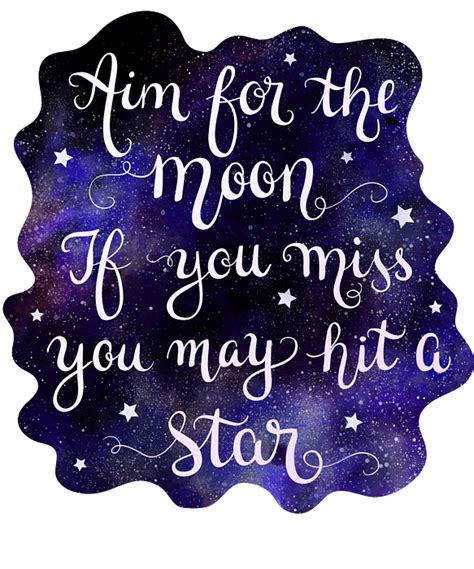 Moon Stars Galaxy With Quotes