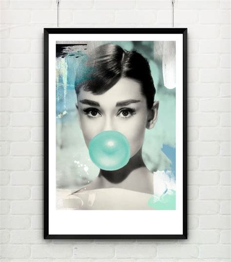 Audrey Hepburn Pop Art Watercolor Print A Watercolor Print Pop