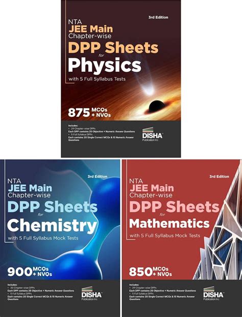 Buy Combo 3 Nta Jee Main Chapter Wise Dpp Sheets For Physics