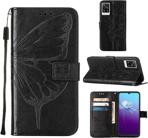 Tui Vivo V V E Y Cuir Pu Flip Housse Papillon Volant Motif