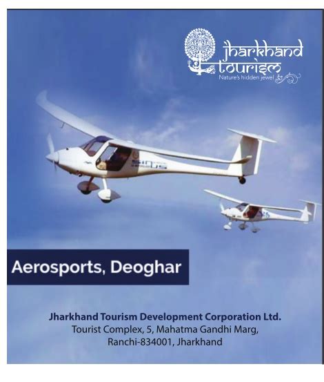 Jharkhand Tourism Aerosports Deoghar Ad - Advert Gallery