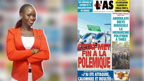 Revue De Presse En Wolof Du Lundi Janvier Avec May Faye Sur En