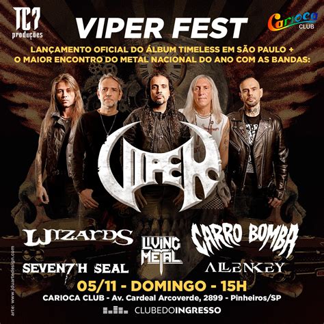 Primeira Edi O Do Viper Fest Re Ne Gera Es Do Heavy Metal Brasileiro