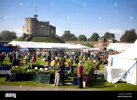 The Great British Cheese Festival Cardiff Castle Stock Photo Alamy