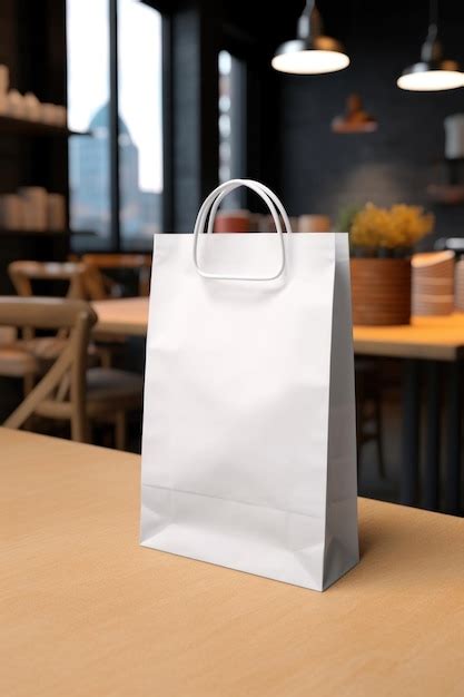 Premium Photo Paper Bag Mockup