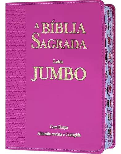 B Blia Sagrada Letra Extra Gigante Jumbo C Harpa Luxo Pink Mercadolivre