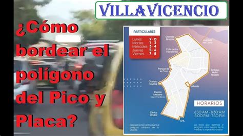 CÓMO DELINEAR EL POLÍGONO DEL PICO Y PLACA EN VILLAVICENCIO ENERO 16