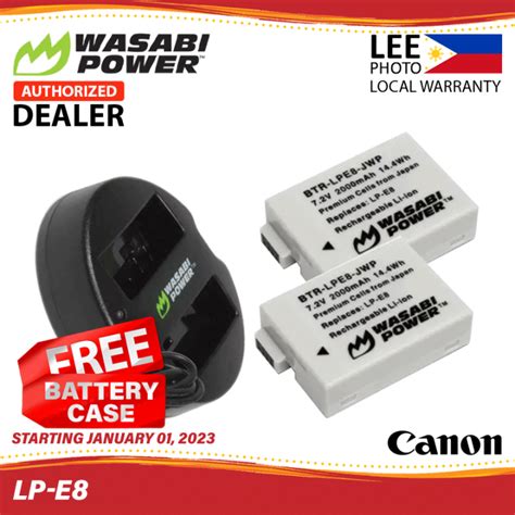 Wasabi Power Battery Pack And Dual Charger For Canon Lp E Lee