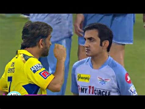 Angry Ms Dhoni Meets Gautam Gambhir After Huge Fight With Virat Kohli