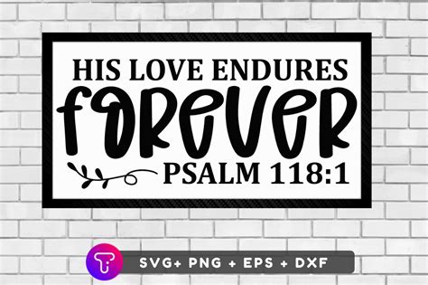 His Love Endures Forever Graphic By Tinyactionshop · Creative Fabrica