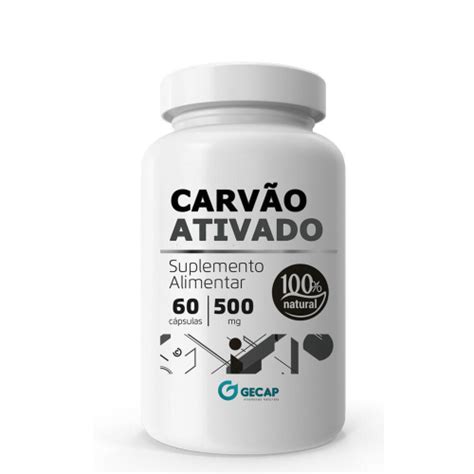 Carvão Vegetal Ativado Puro 500Mg 60 Cápsulas em Promoção Ofertas na