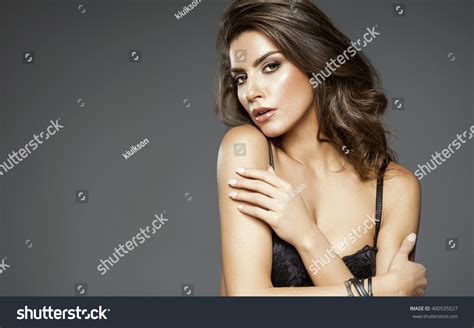 Sensual Beautiful Woman Lingerie Posing Girl Stock Photo Shutterstock