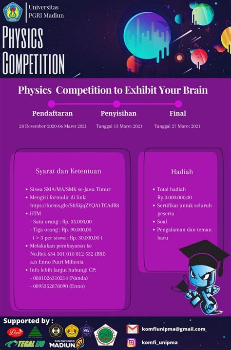 KOMFI Universitas PGRI Madiun Proudly Present Physics Competition